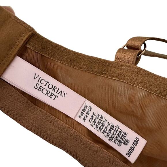 Victoria's Secret Dream Angels Lightly-Lined Lace Demi Bra Chocolatey Lace 36DD - Picture 7 of 8